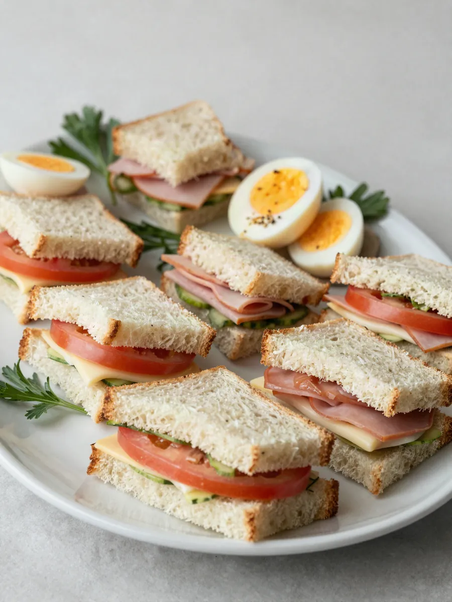 Sándwiches de miga, Sabores y Aromas catering